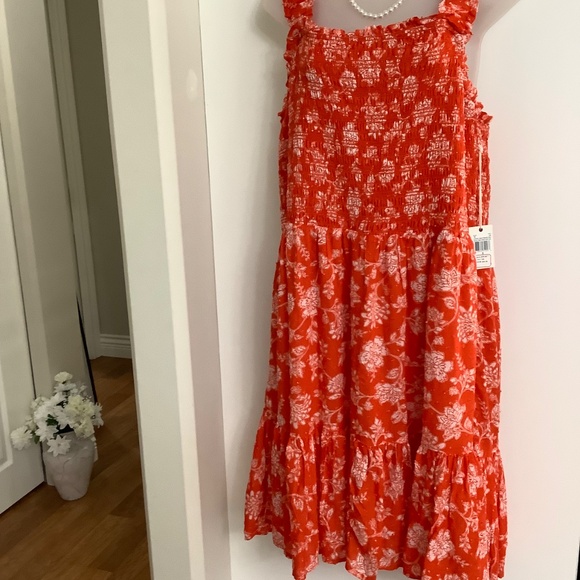Dex NWT Orange Sun Dress XL - Picture 8 of 8